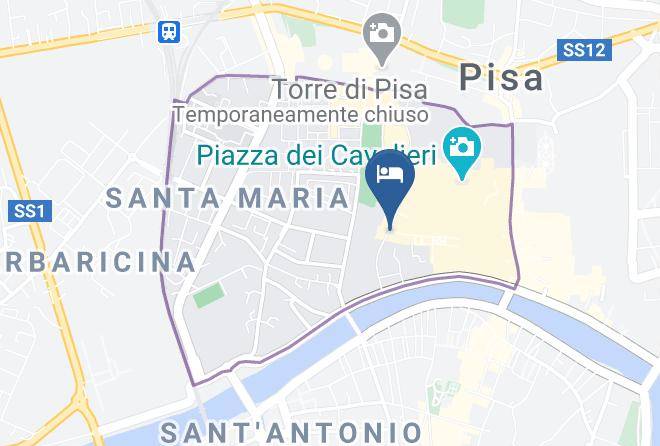 Pisa - Albergo Galileo Maps