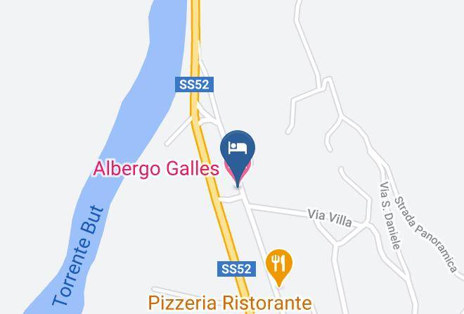 Udine - Albergo Galles Maps