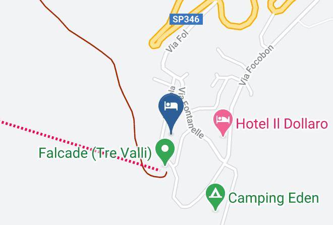 Belluno - Albergo Garni' La Montanara Maps