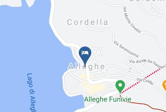 Belluno - Albergo Garni' La Nava Snc Maps