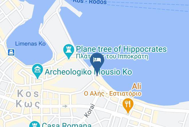 Kos - Albergo Gelsomino Hotel Maps