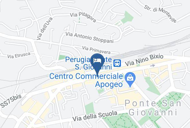 Perugia - Albergo Giardino Maps