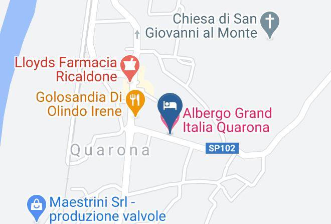 Albergo Grand Italia Quarona Map