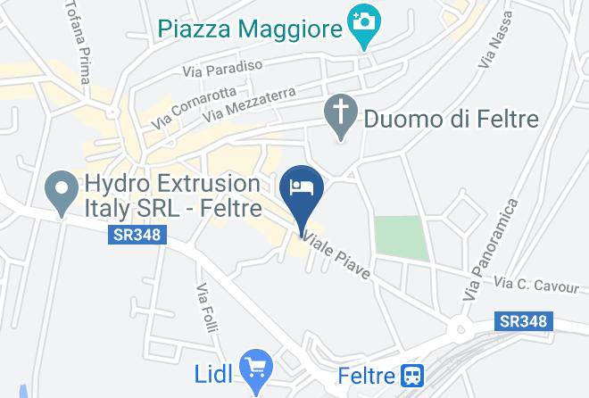 Belluno - Albergo Hotel Doriguzzi Maps