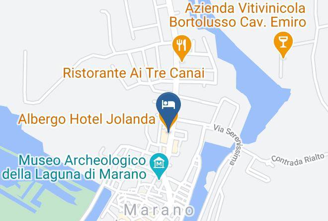 Udine - Albergo Hotel Jolanda Maps