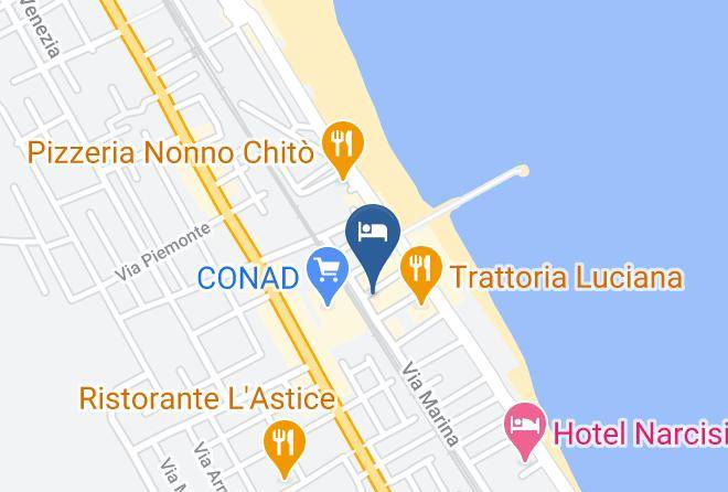 Teramo - Albergo Il Tritone Maps