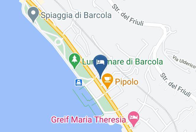 Trieste - Albergo Il Tritone Maps