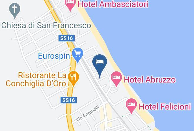 Teramo - Albergo Il Veliero Maps