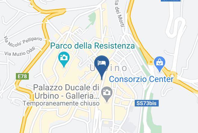 Albergo Italia Urbino Map