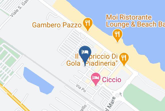 Rimini - Albergo Ivana Maps