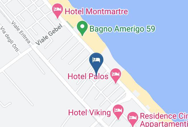 Rimini - Albergo Kabir Maps