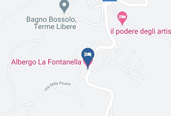 Siena - Albergo La Fontanella Maps