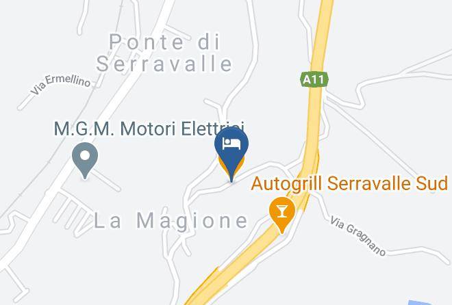 Pistoia - Albergo La Magione Srl Maps