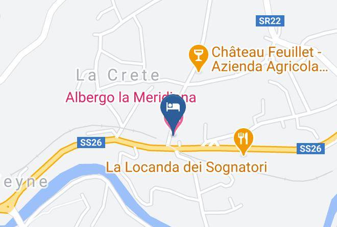 Aosta - Albergo La Meridiana Maps