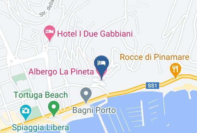 Savona - Albergo La Pineta Maps