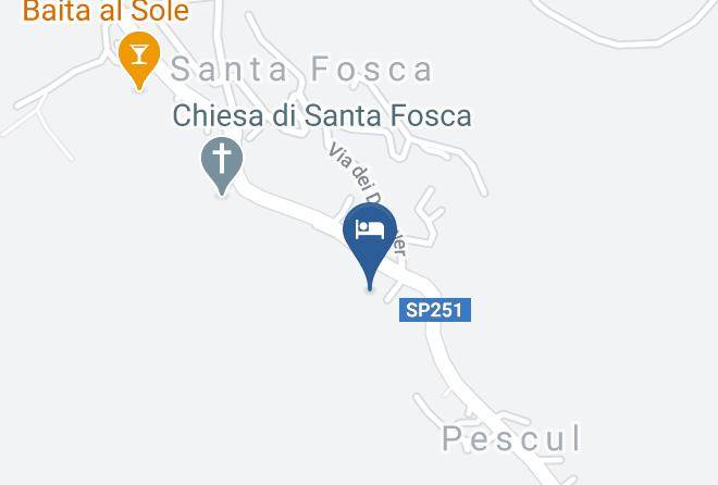 Belluno - Albergo La Rondine Maps