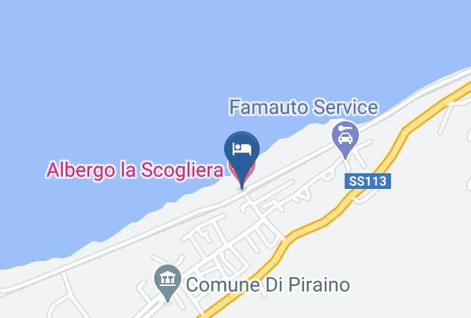 Messina - Albergo La Scogliera Maps