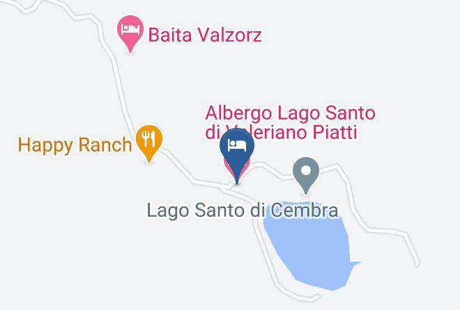 Trento - Albergo Lago Santo Di Valeriano Piatti Maps