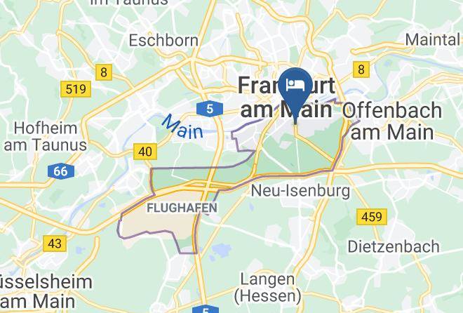 Frankfurt Am Main - Albergo Leonardo Francoforte Maps