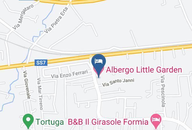 Latina - Albergo Little Garden Maps