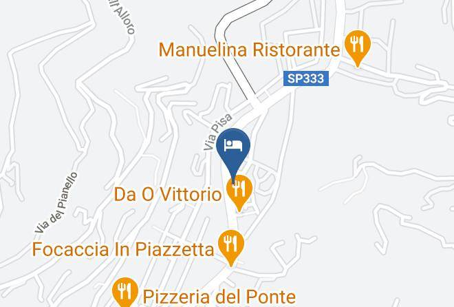 Genoa - Albergo Meuble' Da O Vittorio Maps