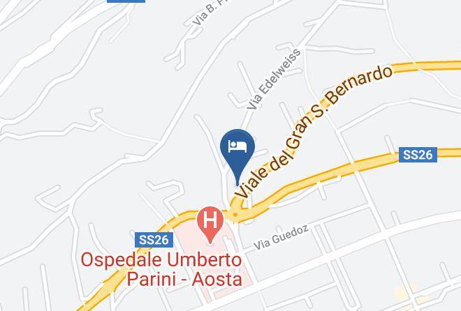 Aosta - Albergo Mignon Maps