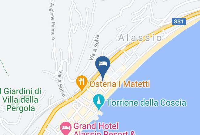 Savona - Albergo Mimosa Maps