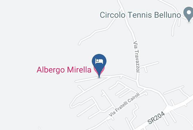 Belluno - Albergo Mirella Maps