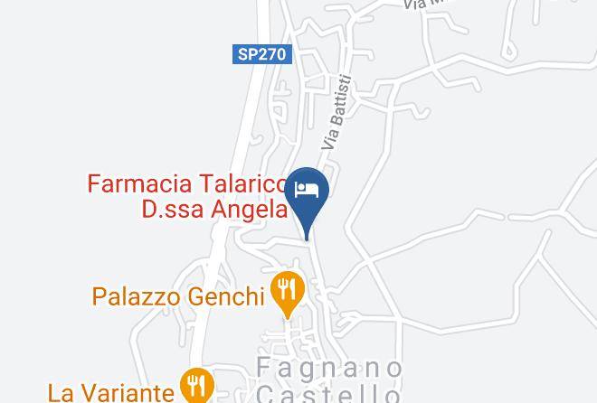 Cosenza - Albergo Moderno Maps