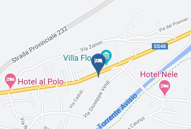 Trento - Albergo Montanara Maps