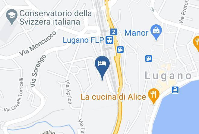 Lugano - Albergo Montarina Maps