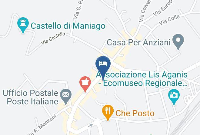 Pordenone - Albergo Montenegro Maniago Maps