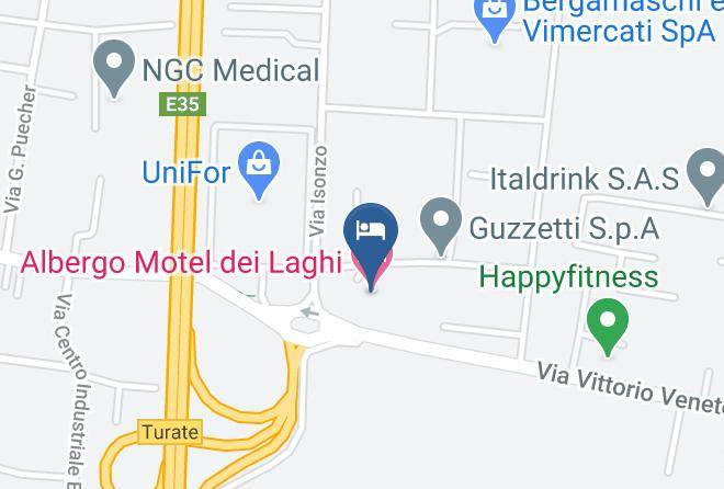 Como - Albergo Motel Dei Laghi Maps