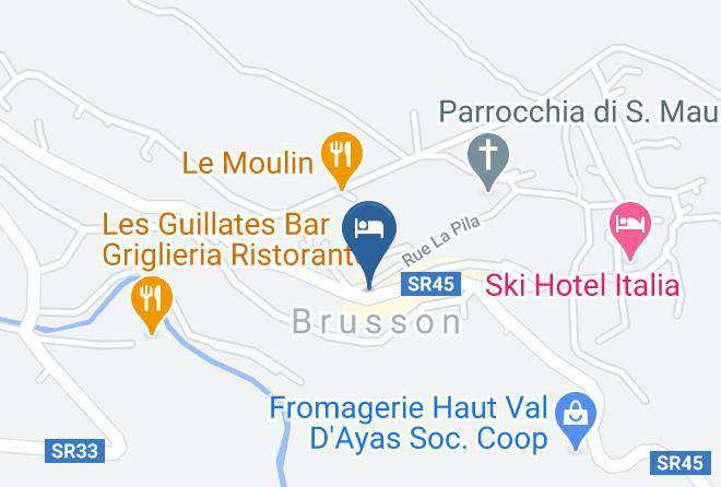 Aosta - Albergo Nord Maps