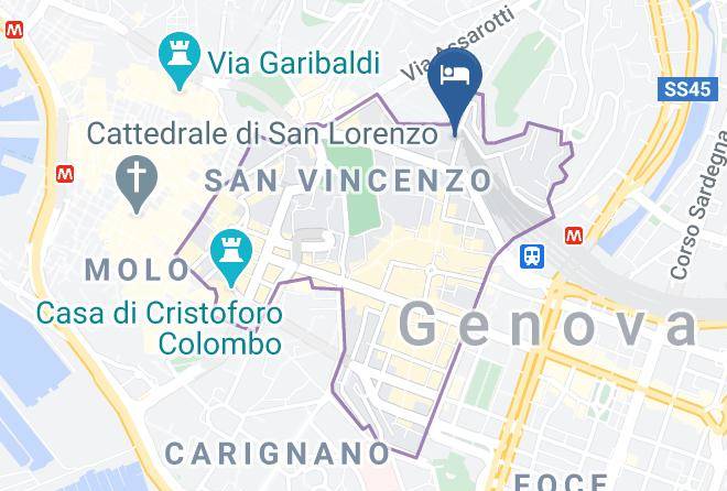 Genoa - Albergo Novecento Maps