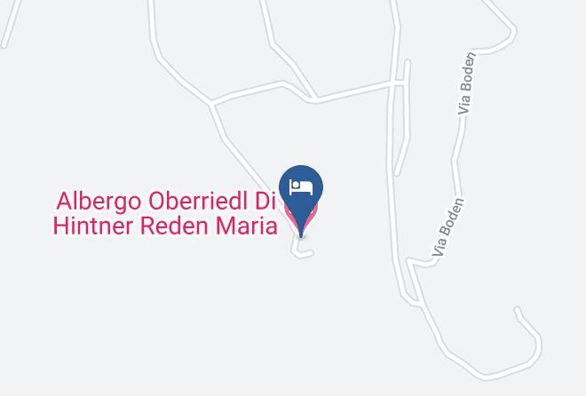 Bolzano - Albergo Oberriedl Di Hintner Reden Maria Maps