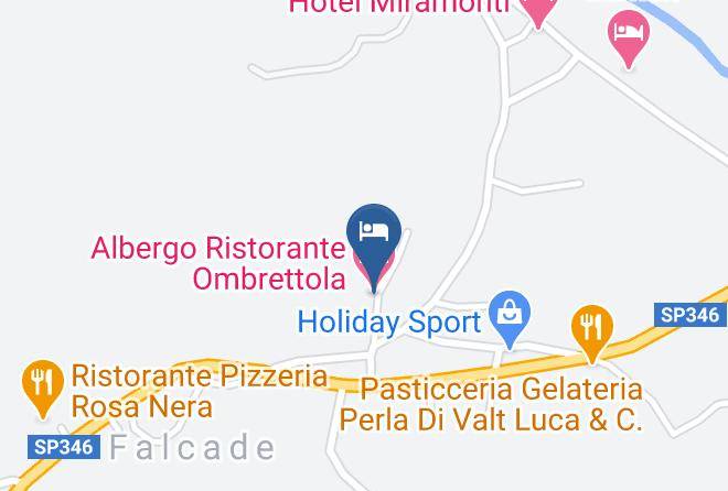 Belluno - Albergo Ristorante Ombrettola Maps