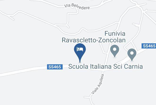 Udine - Albergo Pace Alpina Maps