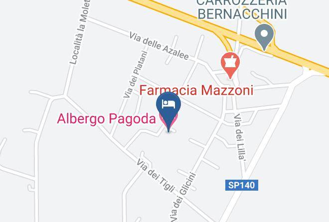 Viterbo - Albergo Pagoda Maps