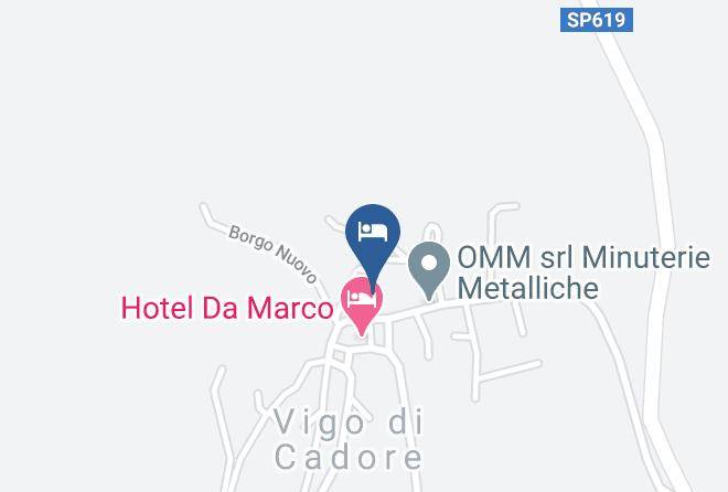 Belluno - Albergo Paradiso Maps
