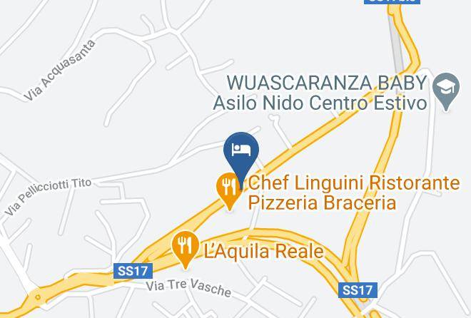 L Aquila - Albergo Parco Delle Rose Maps