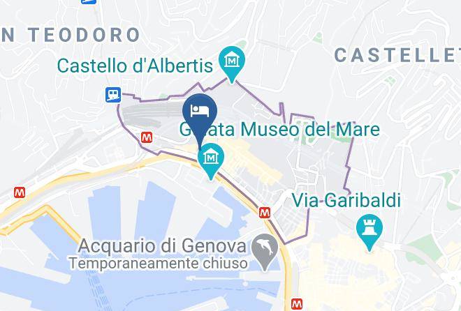 Genoa - Albergo Parigi Maps