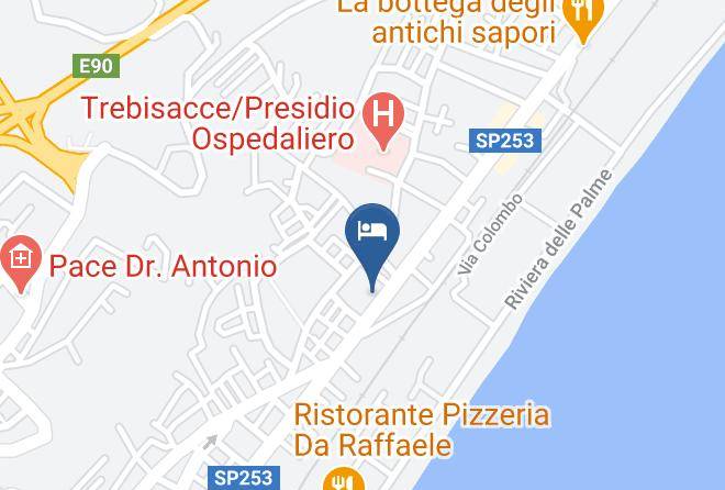 Cosenza - Albergo Parnaso Maps
