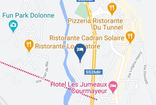 Aosta - Albergo Petit Meuble Maps