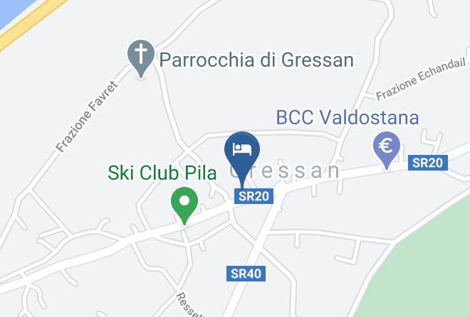 Aosta - Albergo Pezzoli Maps