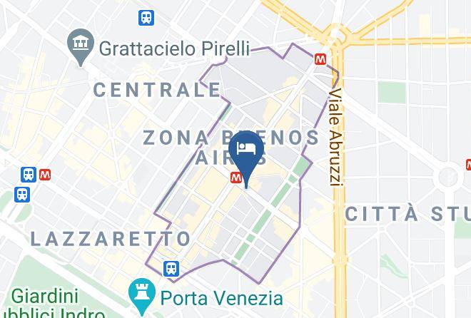 Milan - Albergo Plinius Hotel Maps