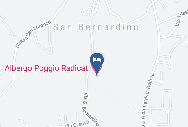 Cuneo - Albergo Poggio Radicati Maps