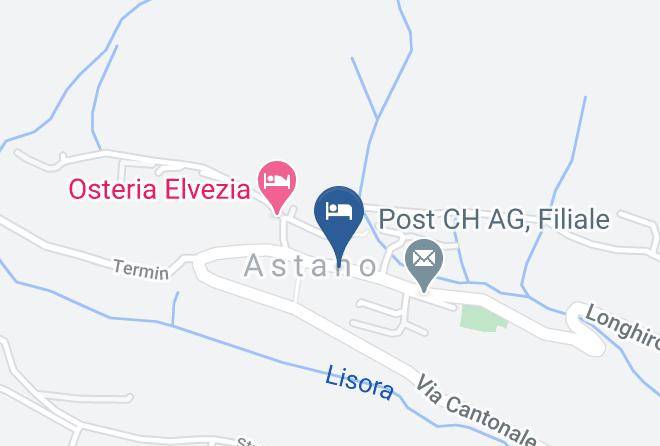 Lugano - Albergo Posta Astano Maps