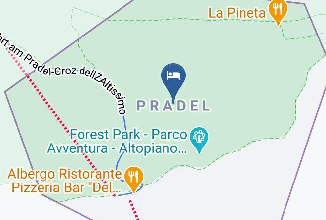 Trento - Albergo Pradel Snc Maps