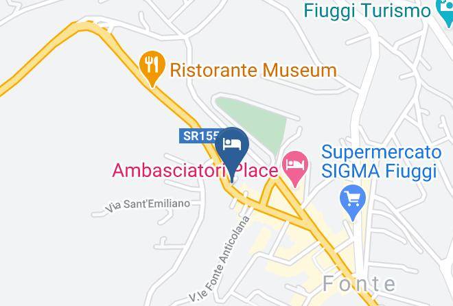 Frosinone - Albergo Reale Maps
